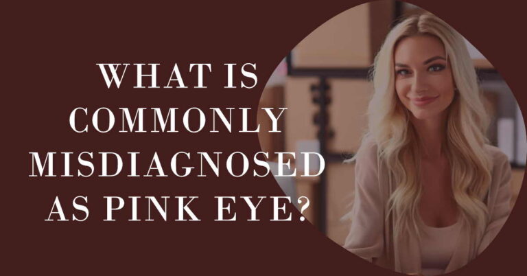 What is commonly misdiagnosed as pink eye